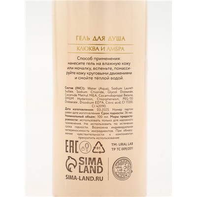 Новогодний подарочный набор косметики: гель для душа 2 шт., масло для душа, лосьон, URAL LAB