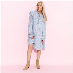 Платье в стиле бохо, Тонкий комплимент (голубое)