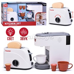 Бытовая техника "Тостер и кофемашина" в коробке