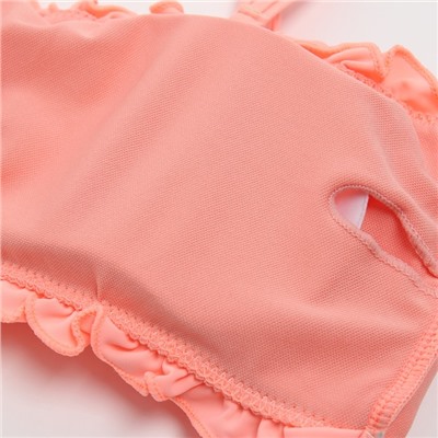 Купальник женский с топом бандо MINAKU цвет персиковый, размер 42