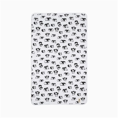 Полотенце детское «Панды» 50×90 см, 100% хл, муслин 105 г/м², махра 300 г/м²