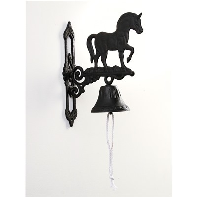 Колокол настенный декоративный «Конь», чугун, 23×11×32 см