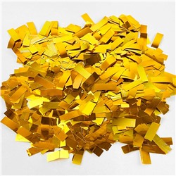 Пневмохлопушка CM013 "Золотые горы" / Golden Hills (золотое конфетти, фольга) 30см