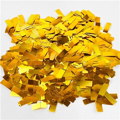 Пневмохлопушка CM013 "Золотые горы" / Golden Hills (золотое конфетти, фольга) 30см