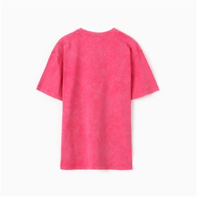 Футболка женская MINAKU, розовая, размер 50-52