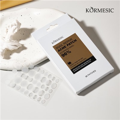 Точечные патчи от прыщей с муцином УЛИТКИ Kormesic, 36 шт.