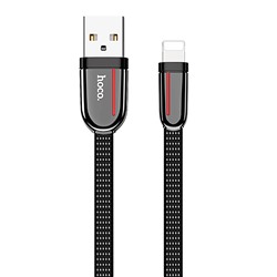 Кабель USB - Apple lightning Hoco U74 12W 120см 2,4A  (black)