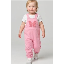 Полукомбинезон детский трикотажный для девочек PLAYTODAY, 1240237