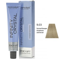 CONCEPT Infinity Crystal Гелевый полуперманентный краситель для волос 9/03 светлый блондин натурально-золотистый 60 мл
