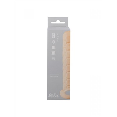 Телесный фаллоудлинитель Homme Long - 15,5 см.