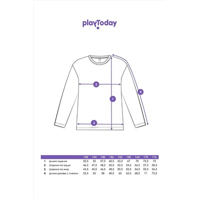 Лонгслив PLAYTODAY, 1031316