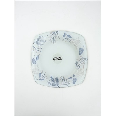 Тарелка плоская новогодняя «Чудесное время», 20×20 см