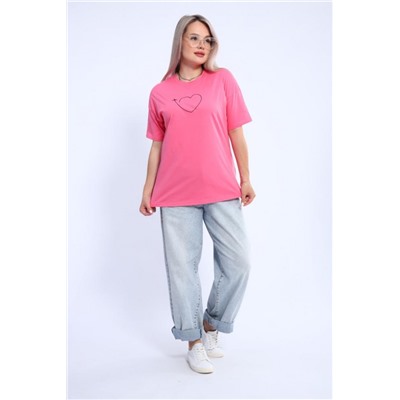 Футболка женская ФЖ0062А (Ярко-розовый)