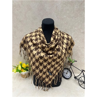 Платок в клетку из кашемира, мультицвет