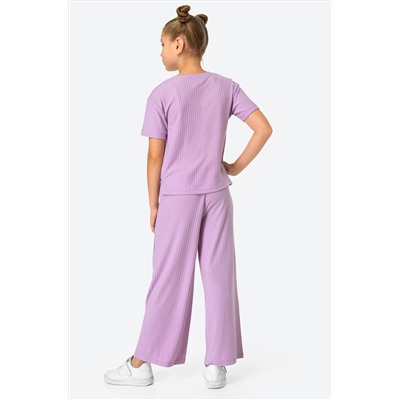 Летний костюм для девочки в рубчик-лапша Happyfox