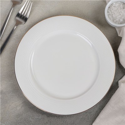 Тарелка фарфоровая обеденная «Маретта», d=23 см