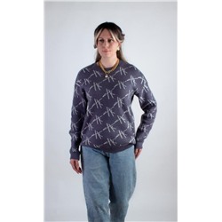 Джемпер Штрихи арт.1897 (Темно-серый)