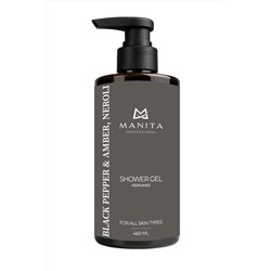 MANITA Гель для душа парфюмированный / Black Pepper, Amber, Neroli, 460 мл 28398