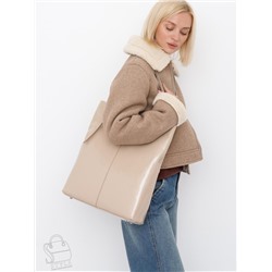 Сумка женская кожаная 5763P apricot Polina&Eiterou  в Новосибирске