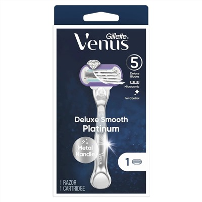 Станок для бритья Dʤɪˈlett ВИНУС Platinum Extra Smooth (+ 1 кассета)(Оригинал)