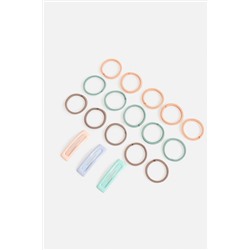 Набор (Резинки, 15 шт.+Заколки, 3 шт.) ACOOLA, 1038881