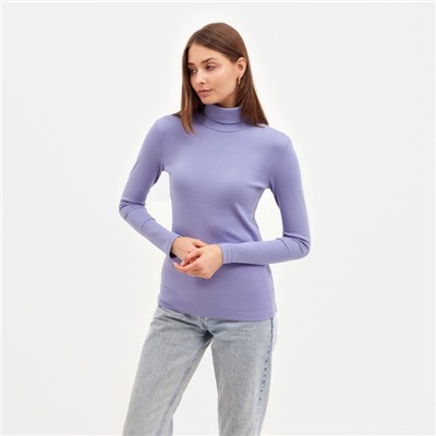 Водолазка женская MINAKU: Basic line, размер 44, сиреневая