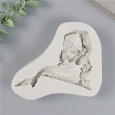 Молд силиконовый «Русалочка на берегу» 12.5×9.5×2.6 см