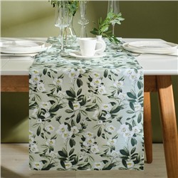 Дорожка «Доляна» Apple flowers, 40×146 см, 100% хлопок, рогожка 164 г/м²