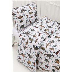 КПБ с простыней на резинке КПБ-ПР/дино