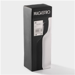 Блюда для подачи Magistro «Бутыль Инь-Янь», 31,8×10,8×2,8 см, набор 2 шт, фарфор, белое, чёрное