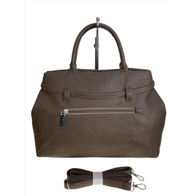 Женская сумка из искусственной кожи, цвет коричневый