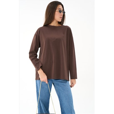 Лонгслив Эшли (шоколадный)
