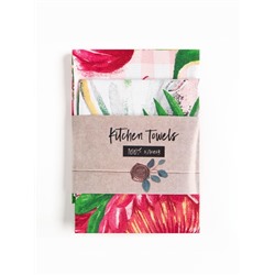 Набор кухонных полотенец Доляна «Самой заботливой», 35×60 см-2 шт., 100% хл