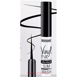 LUXVISAGE Подводка для глаз Vinyl Ink ultra black черная 939