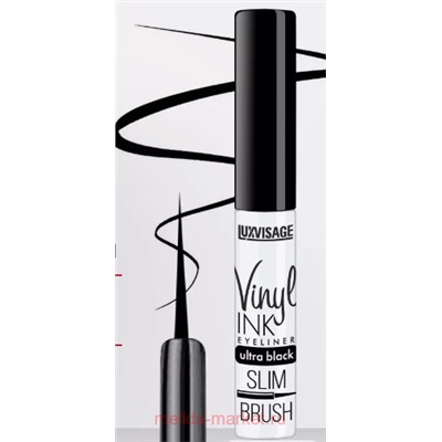 LUXVISAGE Подводка для глаз Vinyl Ink ultra black черная 939