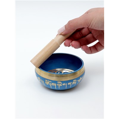 Поющая чаша Music Life, синяя, 8.5 см