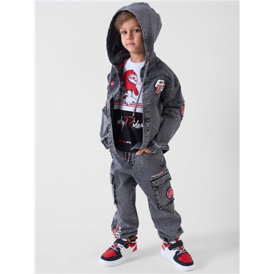 Куртка текстильная джинсовая для мальчиков