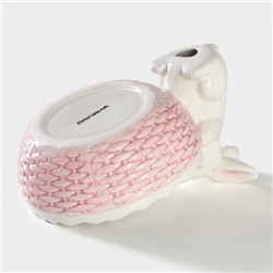 Конфетница Доляна «Зайка», 250 мл, доломит, розовая