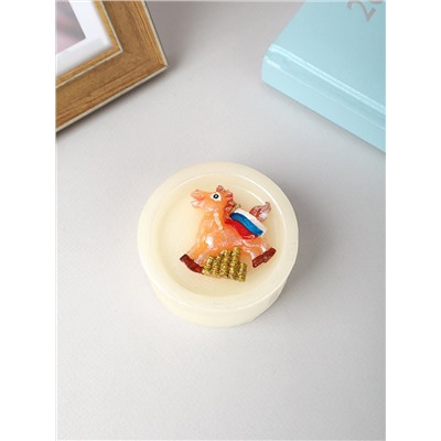 Свеча Россия Лошадь 3х7,5 см /  M-156-5 /уп.108/Символ года 2026