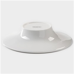 Тарелка для пасты Magistro «Бланш», 200 мл, d=20.5 см, фарфор, белая