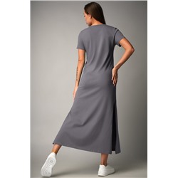 Однотонное женское платье-футболка Happyfox