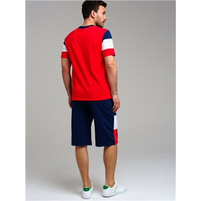 Комплект трикотажный для мужчин: фуфайка (футболка), шорты