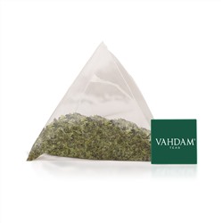 Vahdam Teas, зеленый чай, мелодия мяты, 15 чайных пакетиков, 30 г (1,06 унции)