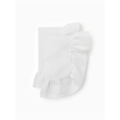 Набор салфеток «Этель» Ivory, 30×40 см-2 шт., белый, 100% лён 170 г/м²