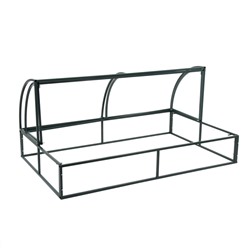 Теплица (каркас) «Хлебница», 2×0.9×1.1 м, металл, профиль 20×20 мм, без поликарбоната, МИКС