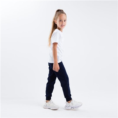 Футболка детская однотонная, белая, рост 152 см