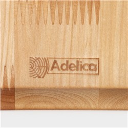 Доска - блюдо деревянная для подачи сервировочная Adelica «Лопата», 25×16,7×1,8 см, пропитано минеральным маслом, берёза