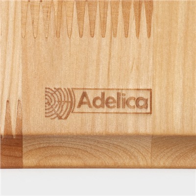 Доска - блюдо деревянная для подачи сервировочная Adelica «Лопата», 25×16,7×1,8 см, пропитано минеральным маслом, берёза
