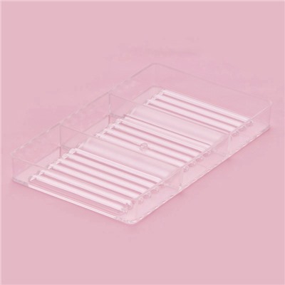 Форма для шоколада «Соломка», пластик, 20×12×2.5 см, 18 ячеек 8.5×0.5 см, прозрачная