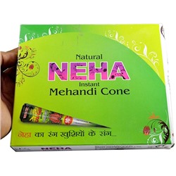 Neha Herbals Хна в конусе (12 конусов в одной упаковке), коричневый цвет 360 г